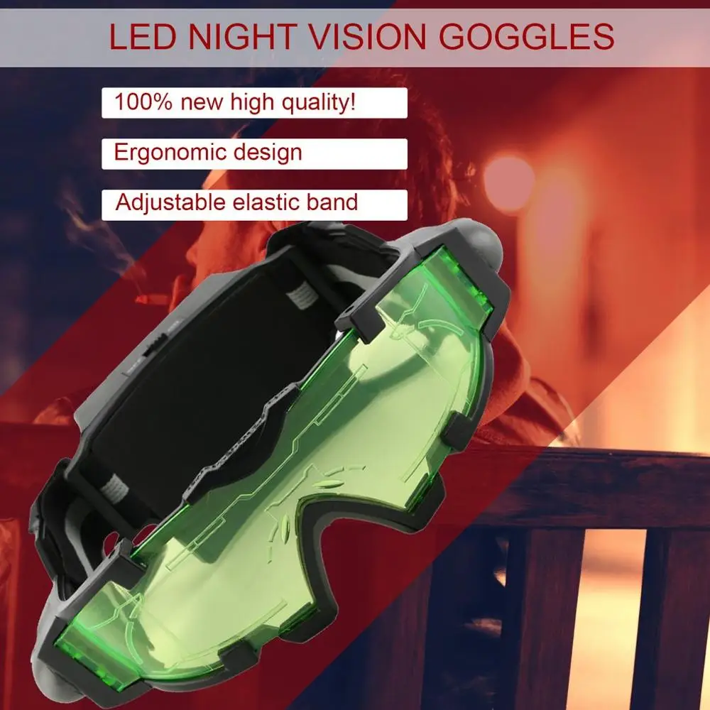 

New Arrivals Adjustable Night Vision Goggles With Flip-Out Lights Eye Lens Glasses Hot Selling