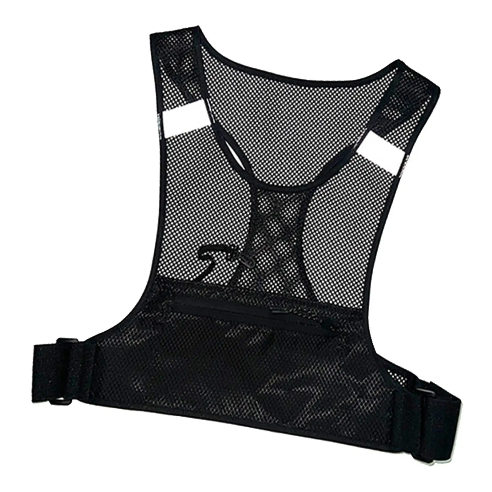 

Multipurpose Running Vest with Adjustable Fit Reflective Strips Breathable Material for Hiking Climbing Gym Workout