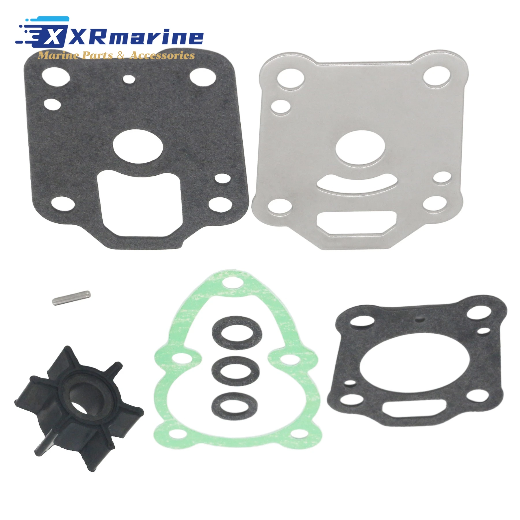 

Ремкомплект крыльчатки водяного насоса 369650211M, совместимый с 4-тактными подвесными моторами Mercury Marine мощностью от 4 до 6 л.с., 8M0204676, 47-161543