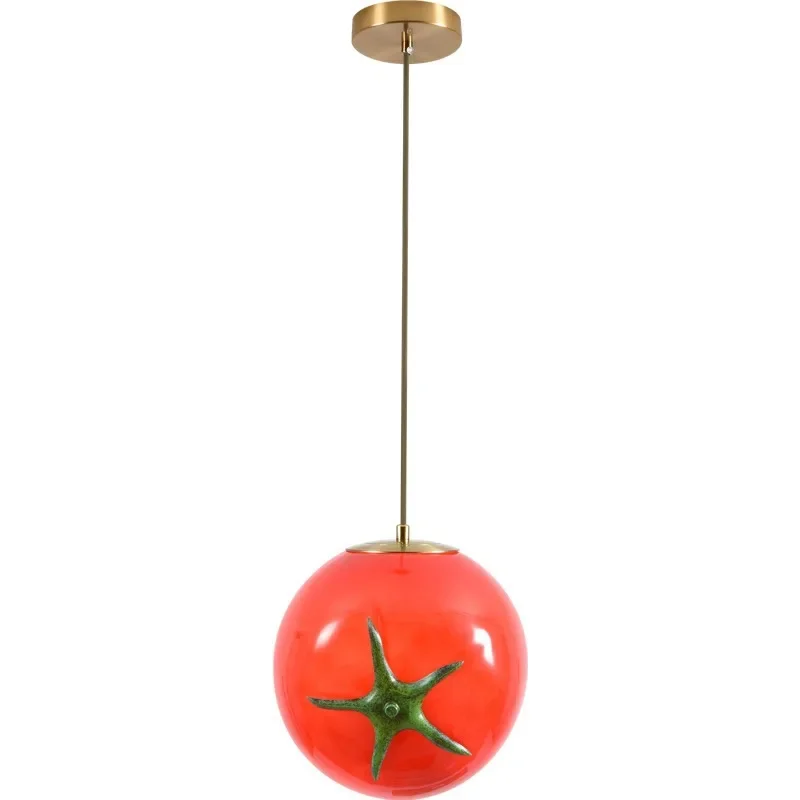 Creative Bedhead Atmosphere Pendant Light 2024 New Creative Bedroom Light Dining Hall Dining Table Personalized Art Fruit Light