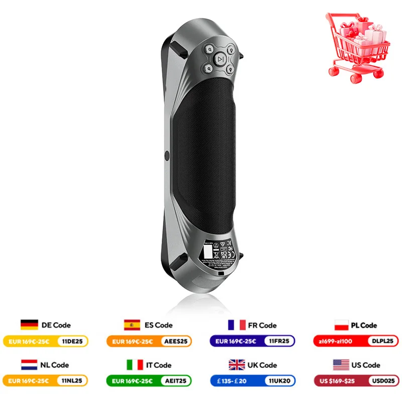 

Creality 3D CR-Scan Raptor Многолинейный потребительский 3D-сканер Blue и NIR для 3D-печати Обратная техника Ручной портативный 5-2000 мм
