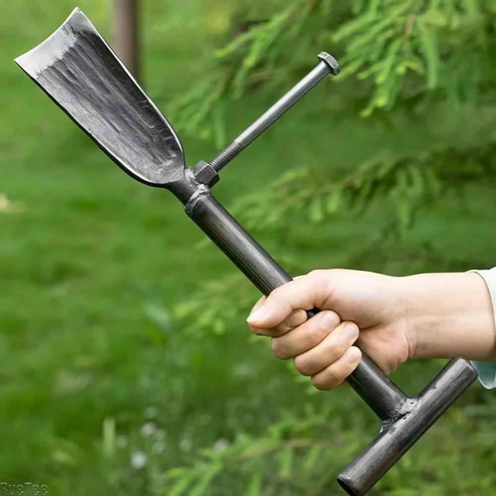 

Shovel for gardening digging Manganese steel thickened vegetable digging root shovel agricultural long handle spade with pedal