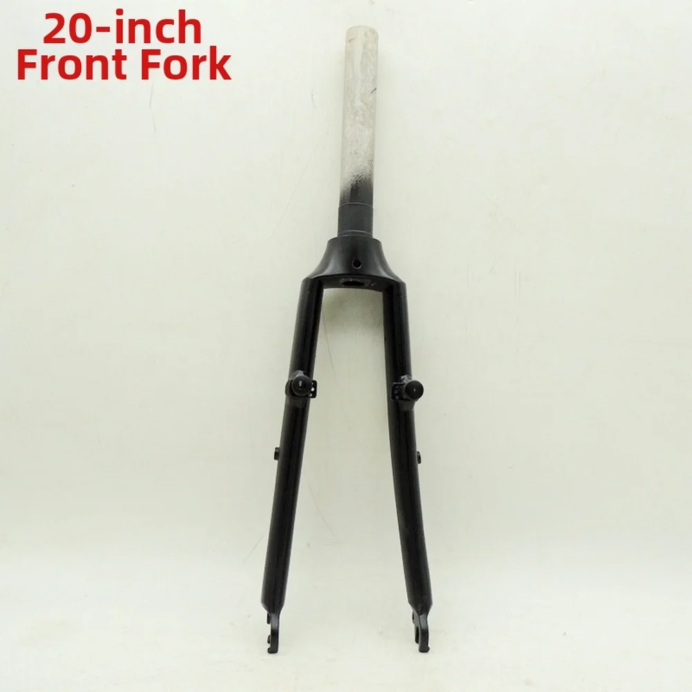 20 Inch Aluminum Alloy Folding Bike Front Fork 28.6x185mm Straight Tube 100mm Spacing For V Brake System Replacement Parts Cycli