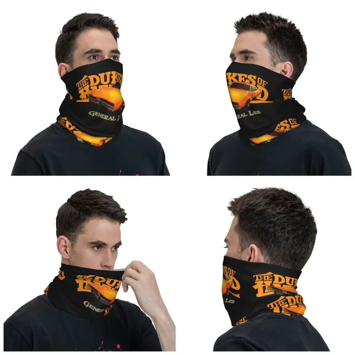 General Lees Dukes Of Hazzard Bandana Neck Gaiter for Ski Cycling Men Women Wrap Scarf Headband Warmer