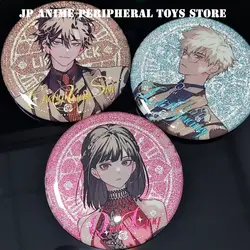 Anime Link Click Brooches Cheng Xiaoshi/ Lu Guang/Qiao Ling Pins Accessories Cartoon Cosplay Shine Badge for Decoration Gifts