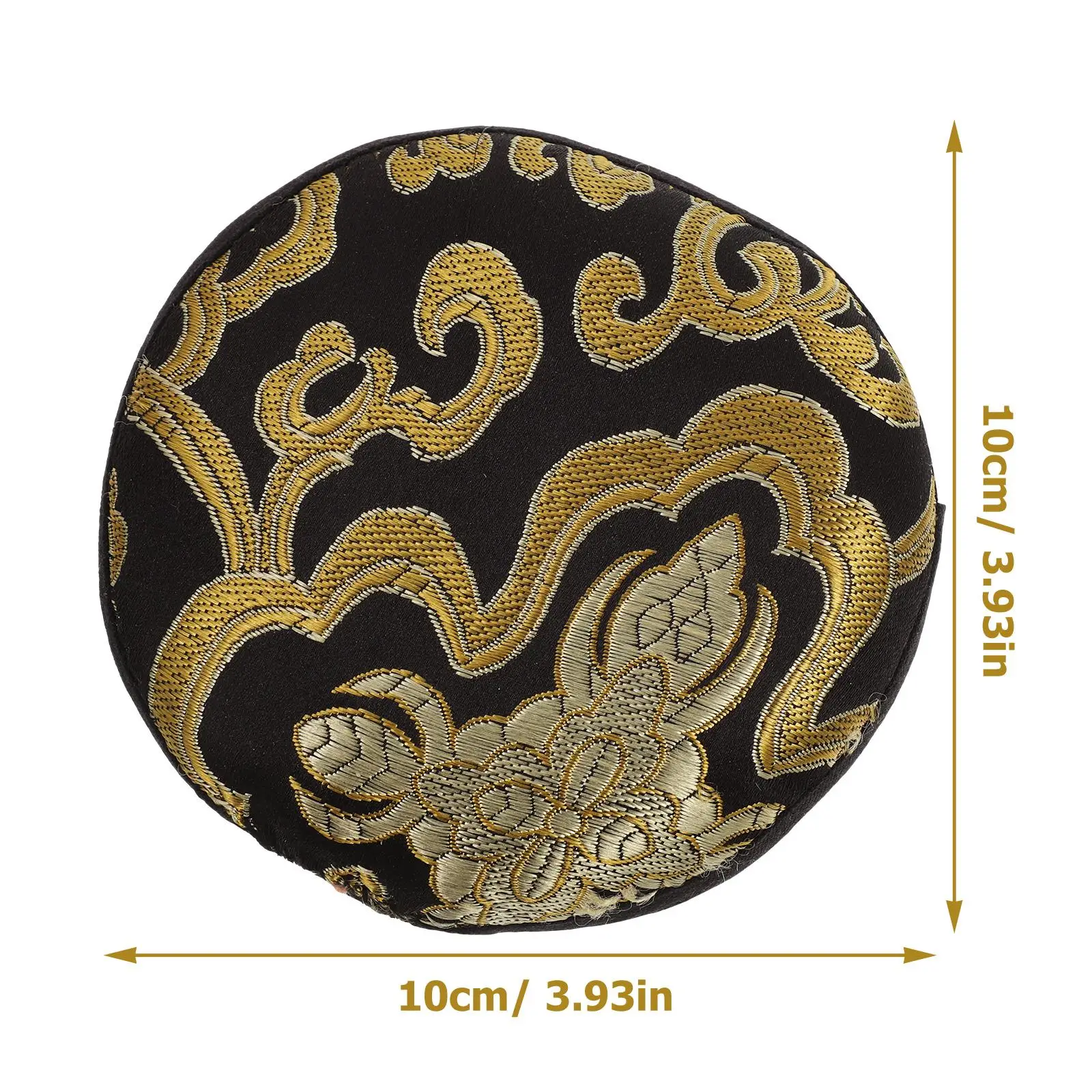 وسادة سمكة خشبية مدمجة من القطن متينة مصنوعة يدويًا وسادة وعاء الموسيقى بنمط تقليدي إكسسوارات ديكور منزلي بوذا