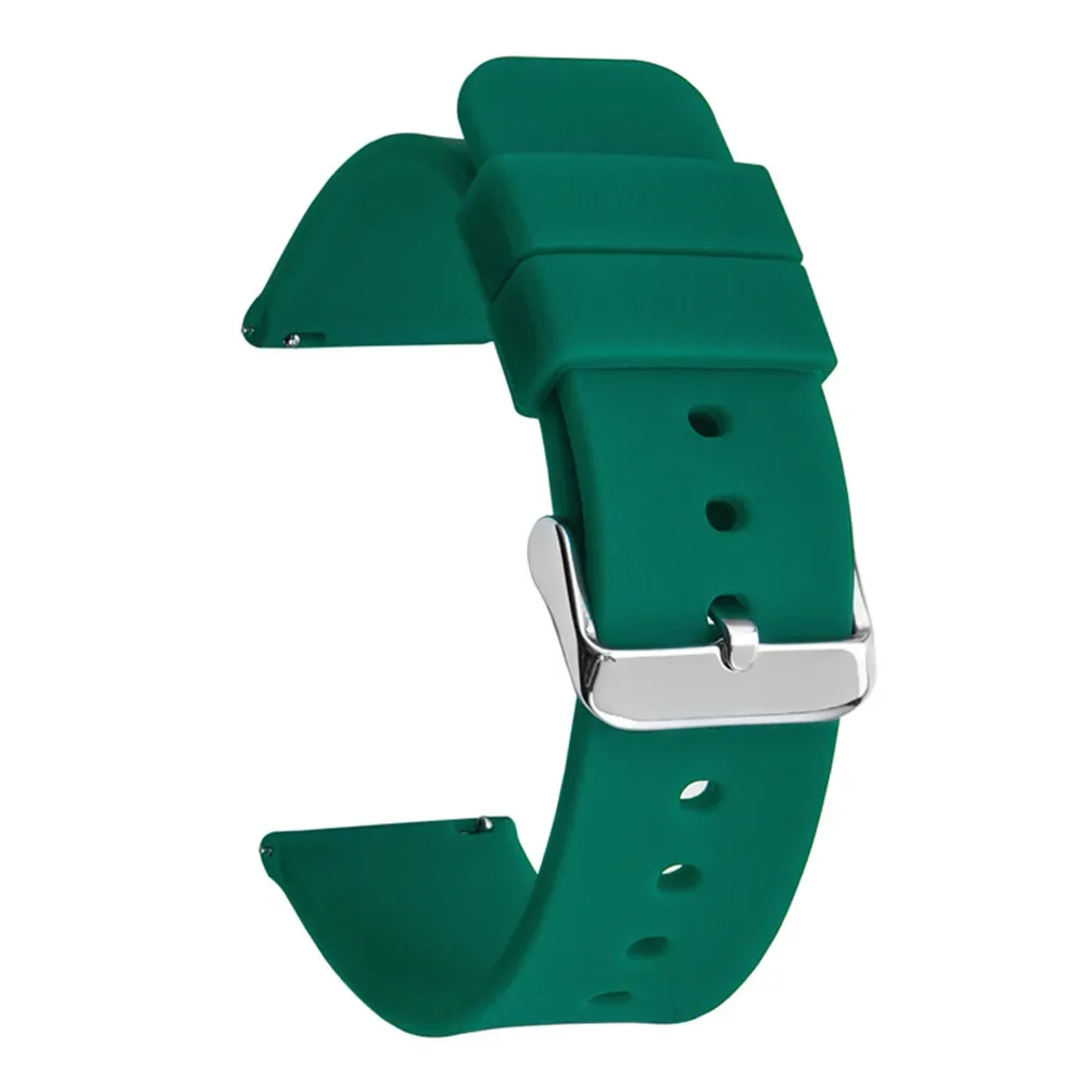 Quick Release Siliconen Band Voor Samsung Galaxy Voor Huawei Universele Smart Watch Band 20Mm 22Mm 24Mm 12 14Mm 16Mm 18Mm Vrouwen Mannen