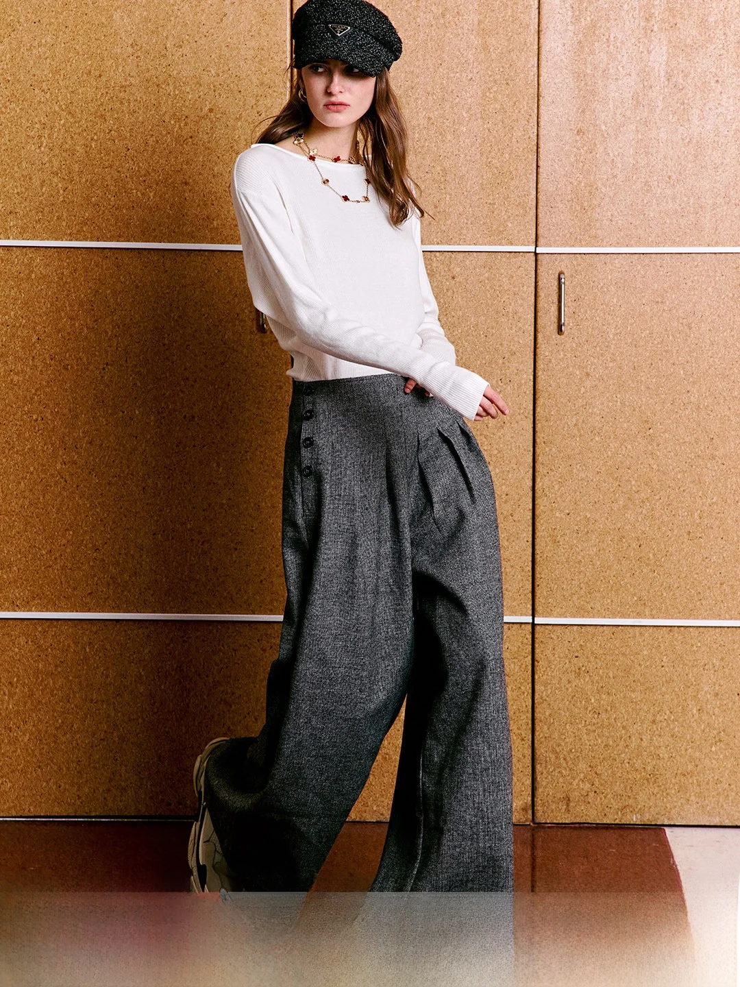 

Женский вязаный свитер Luna7xi с круглым вырезом, рукавами «летучая мышь», приталенный, белый, для повседневной носки