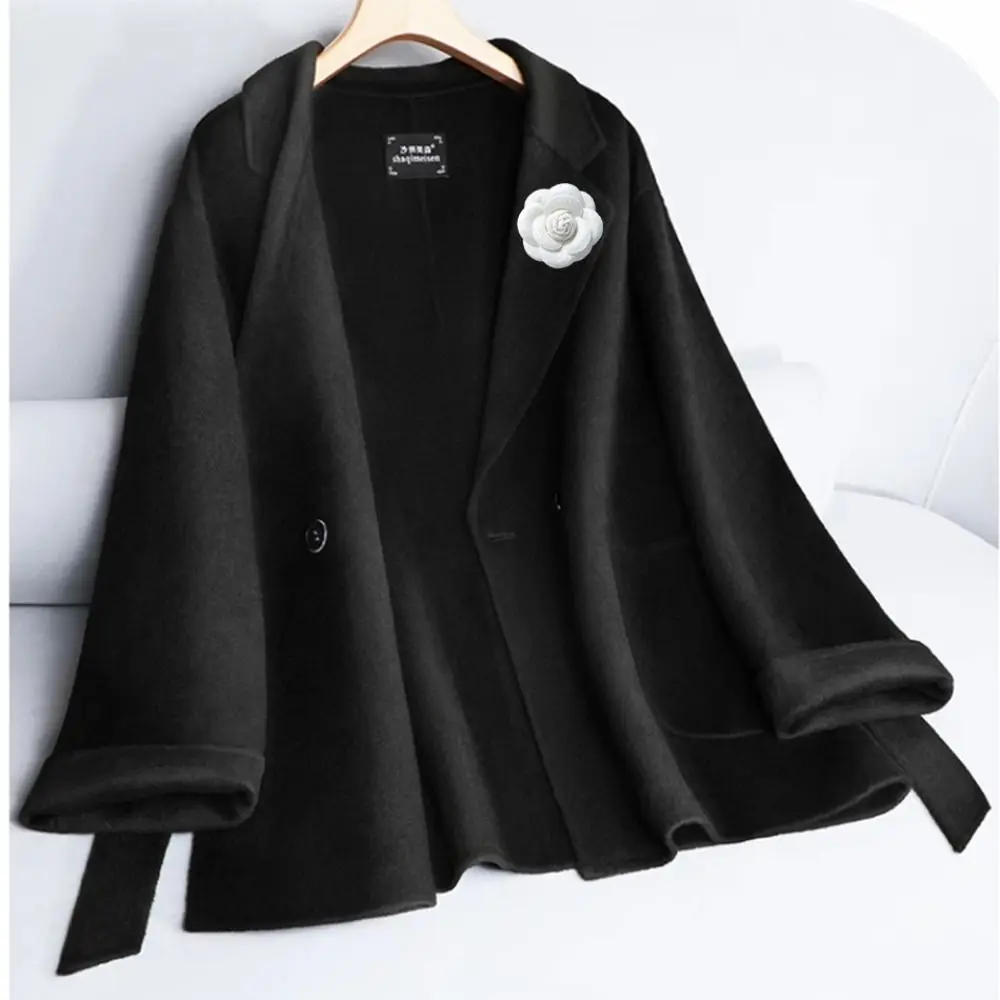 النسيج الاكسسوارات اليدوية زهرة الكاميليا بروش دعوى سترة معطف الملابس الملونة قبعة وشاح دبوس lothing الديكور