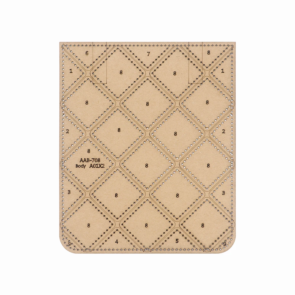 DIY Sewing Patchwork Hand Bag Patterns, Leather Shoulder Bags Kraft Paper Templates, DIY Paper Patterns Molds view 6