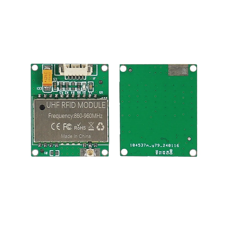 Pembaca Rfid UHF Chip 18/25/27dBm 860-960Mhz 2.5M Rentang Baca untuk Modul Pembaca RFID UHF Tertanam