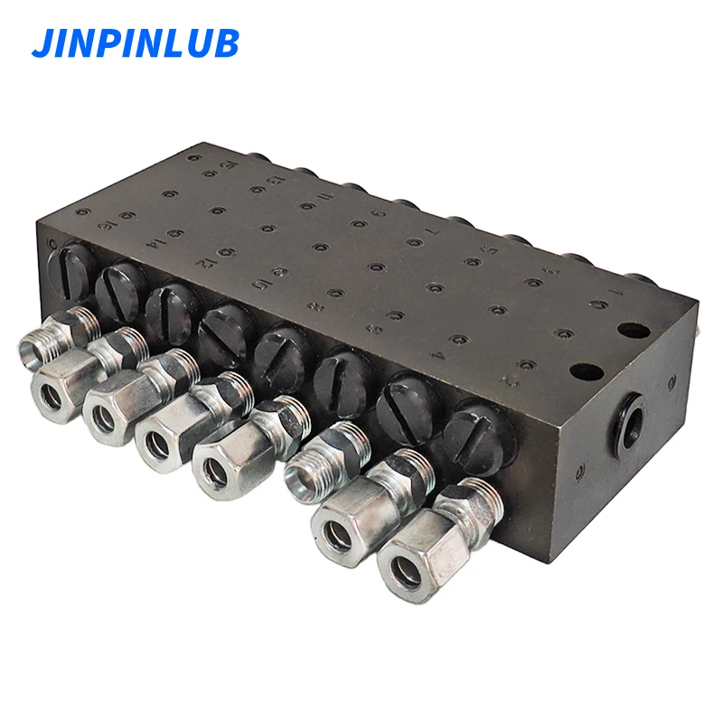 JINPINLUB JSV-16 Divider Valves Butter Dispensing Parts For Construction Machinery Progressive Lubrication