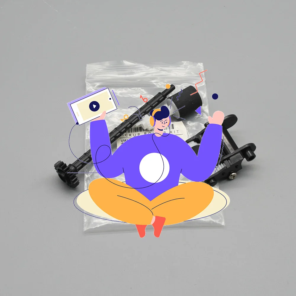 

1Set RM2-1179 RM2-1179-000 Separation Pick Up Roller for HP M130 M132 M134 M133 M203 M206 M227 M129 M230 227 132 ADF Roller Kit