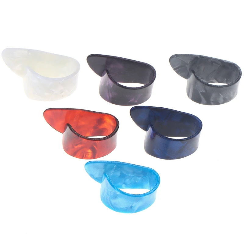 12Pcs Anti-Slip Guitar Finger Picks Thumb Index Finger Protector for Acoustic Electric Bass Guitar Fingerstyle