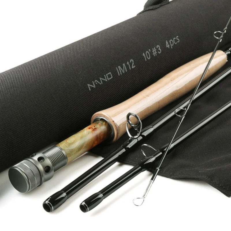 MAXCATCHFly fishing rod3Rice4Cloth BarStream234No. NymphWhite Stripe Topmouth Culter Trout Rod