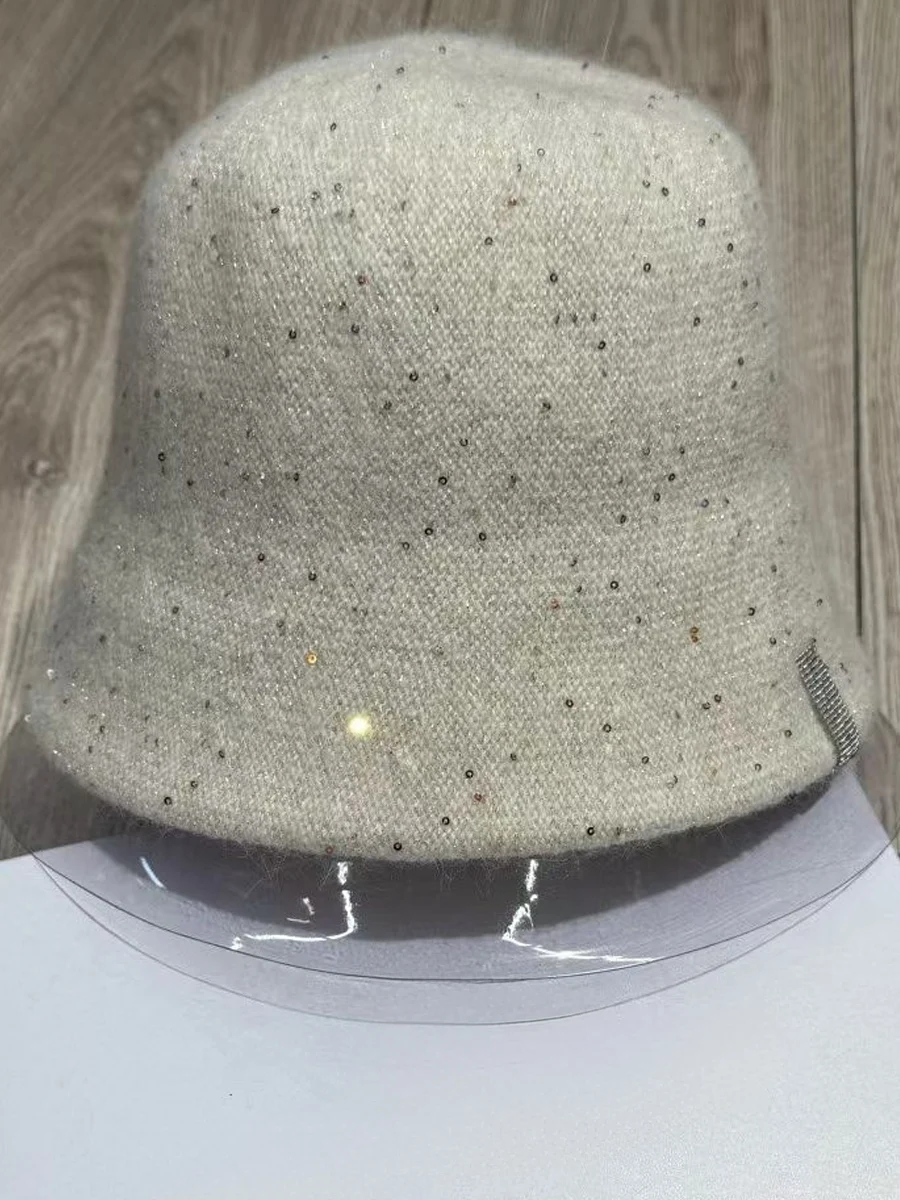 Women's 2026 Autumn/Winter New Arrival Wool Knit Hat, Solid Color, One Size Fits All
