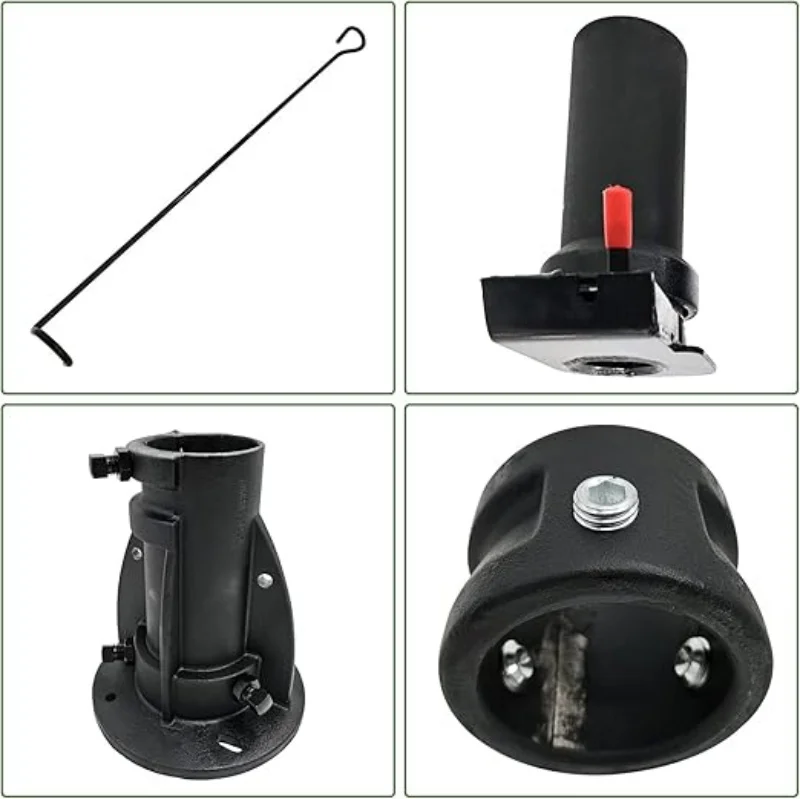 kj-Gooseneck Adapter Adjustable Cushioned Fifth 5th Wheel Fifth Wheel to Gooseneck Coupler Towing Adapter 12