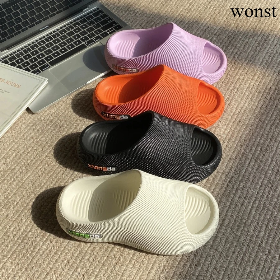 

2026, новая модная мужская спортивная обувь, нескользящие пляжные сандалии, домашние и уличные тапочки высокого качества из ЭВА, удобные шлепанцы для пар