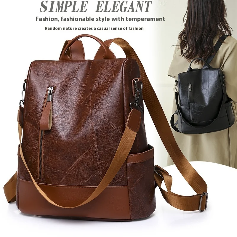 

New Female Rucksack Women Shoulder Travel Multi-function Bag Large Capacity For Women With High-End Niche Casual Style Backpack