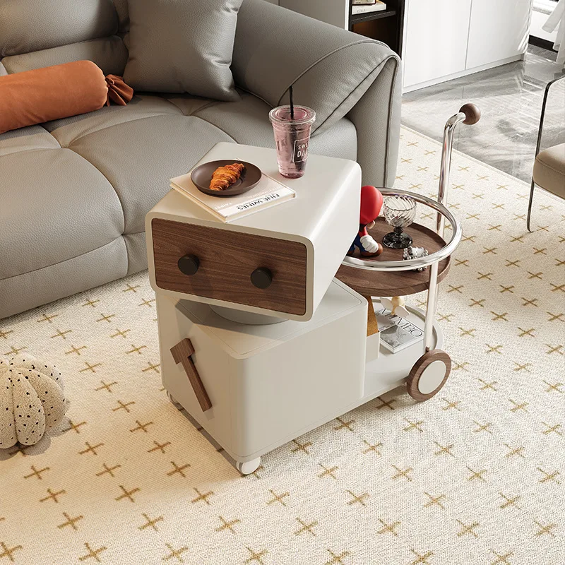 Coffee table trolley side few multi-functional coffee table small bar counter household bedroom living room small