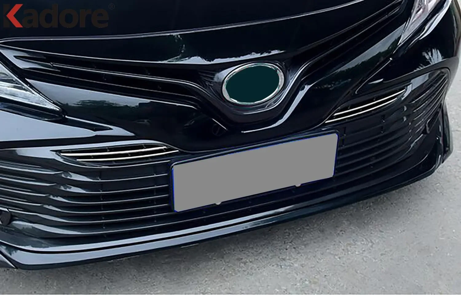 Car Front Grille Molding Garnish Trim Cover For Toyota Camry LE XLE Hybrid 2018-2021 Protector Sticker Exterior Accessories