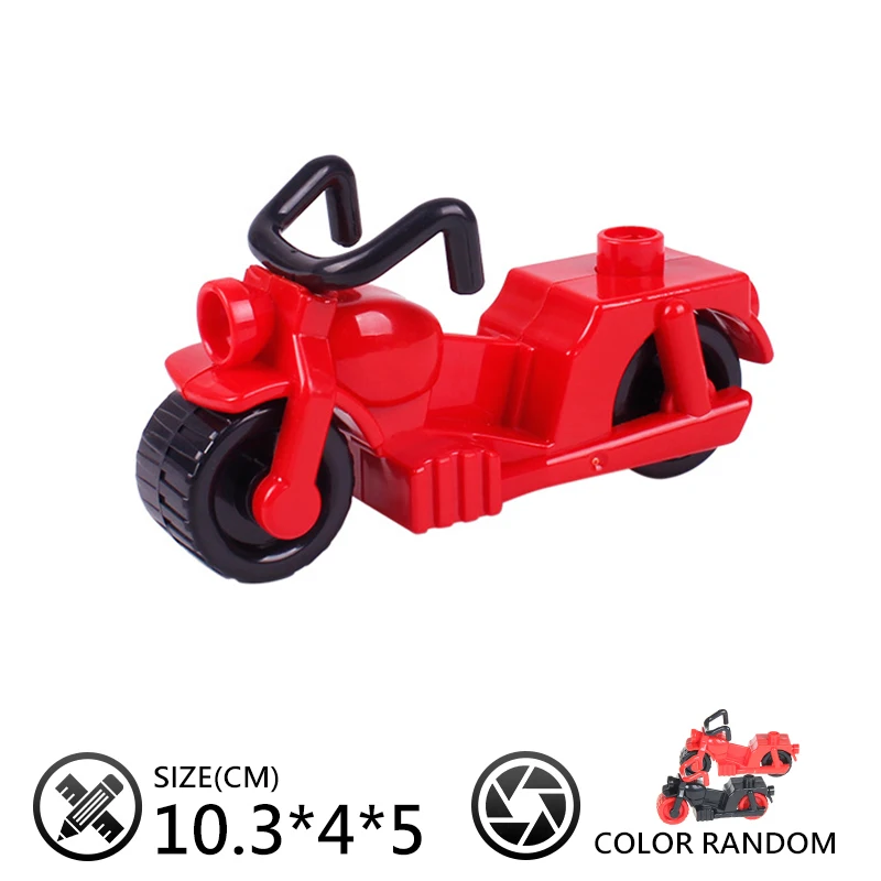 trailer Car motorcycle boat Big size Building Blocks collocation Vehicle accessory kid DIY Toys Compatible Bricks Set gift