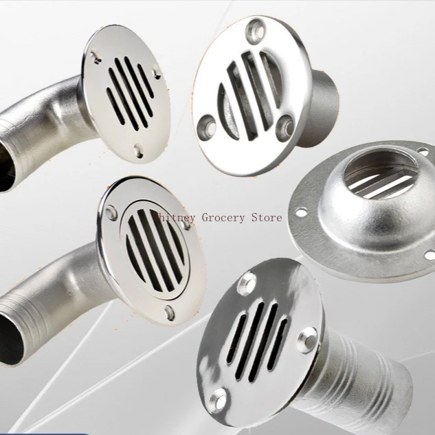 

Изогнутый трап для пола из нержавеющей стали 316, морской с сетчатым сливом, нижним выходом для яхты, ванной комнаты на колесах