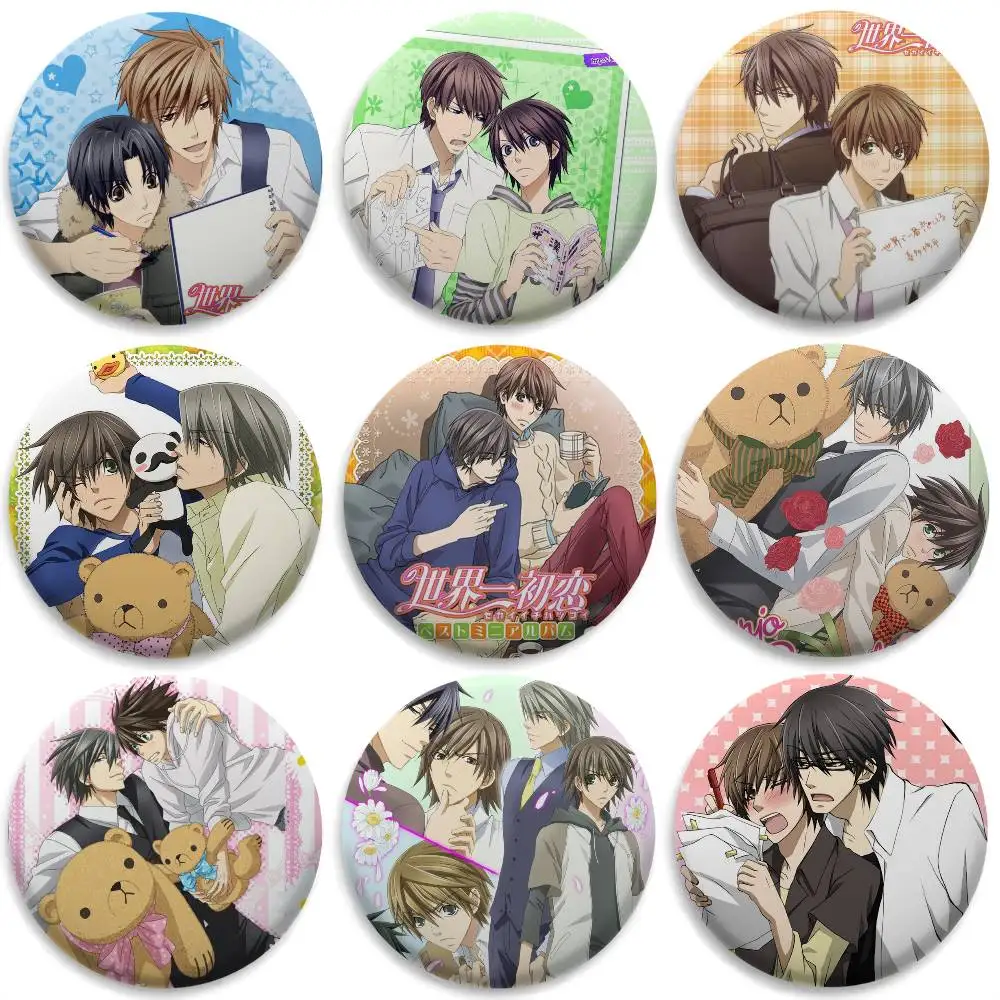 

Junjou R-Romantica Badges Round Exquisite Badge Brooches Creative Pins For Clothes Hat Backpack Gift Accessories