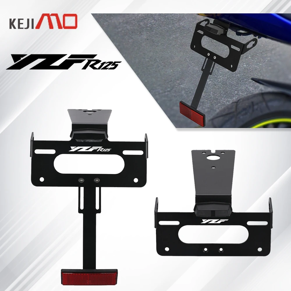 

For Yamaha YZF R125 2008 2009 2010 2011 2012 2013 YZFR125 License Plate Holder Bracket CNC Rear Tail Tidy Fender Eliminator Kit