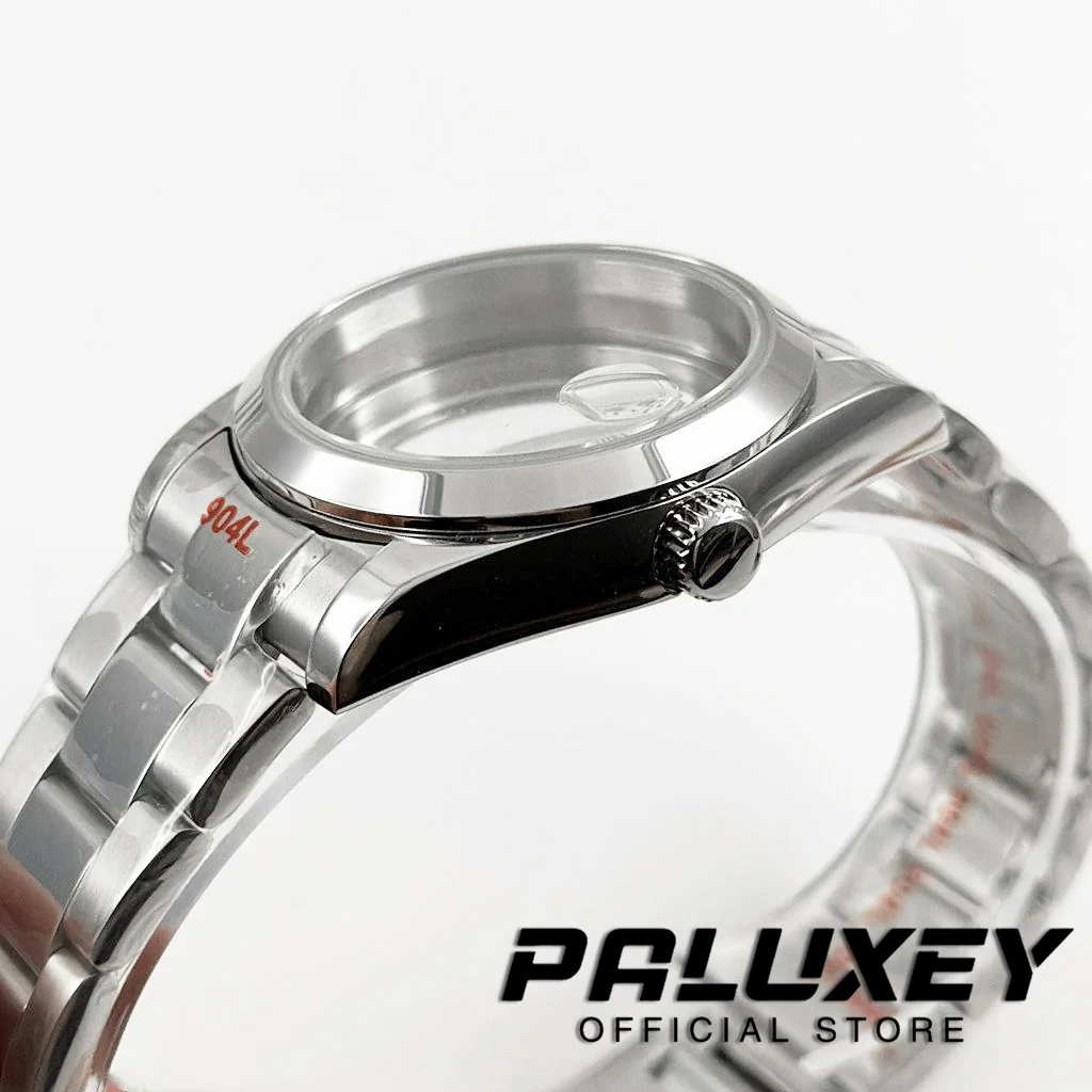 VH31 36MM/40MM Waterproof NH34 NH35 NH36 NH38 Watch Case Sapphire Glass Stainless Steel Bracelet ETA2824 PT5000 Case Screw Crown