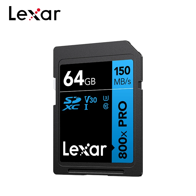 Original Lexar 800x PRO SD Card 32GB 64GB 128GB 256GB 150MB/s Flash Memory Card SDHC/XC USH-I 1080P 3D 4K UHD SD Card for Camera