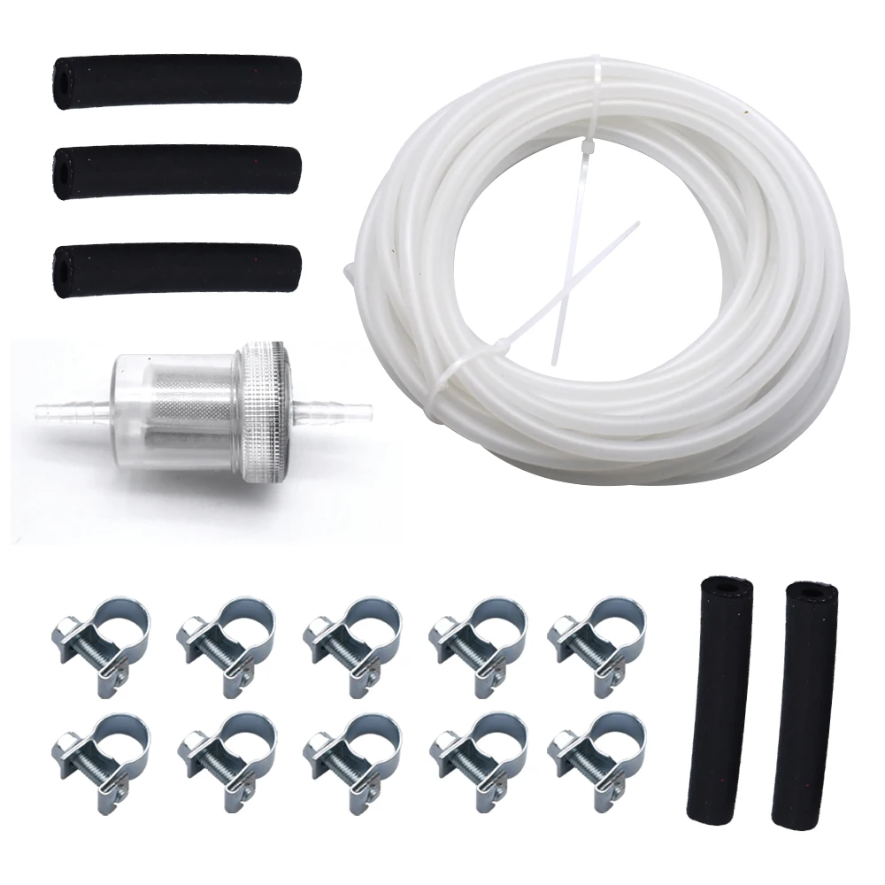 5 Meter Transparent Heater Fuel Pipe Set Fuel Filter Hose Pipe Line Clip Kit Fit For Webasto Eberspacher Diesel