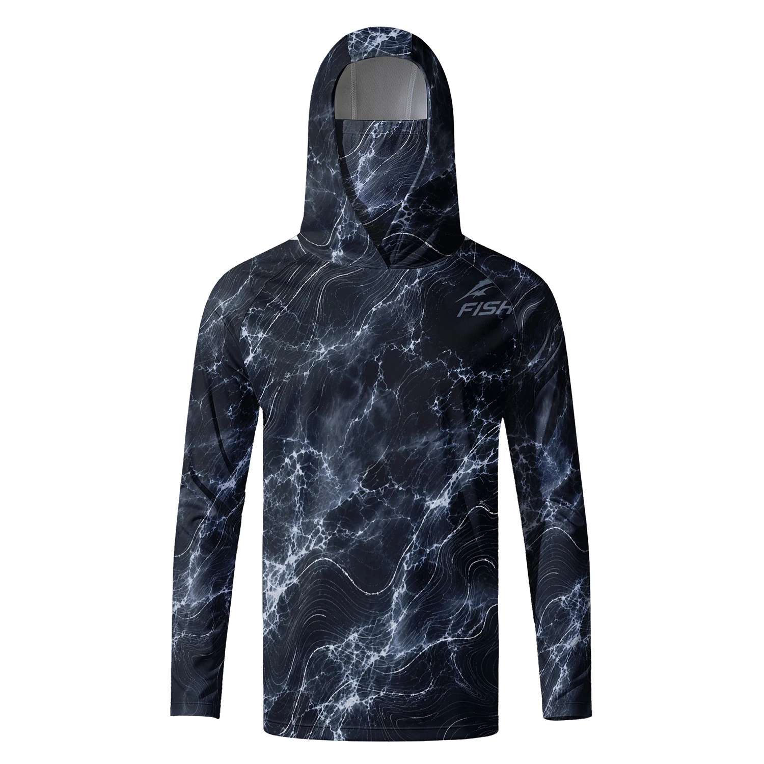 Men's Performance Fishing Hoodie | UV Protection Long Sleeve Hooded Shirt | Breathable Quick Dry Outdoor Apparel