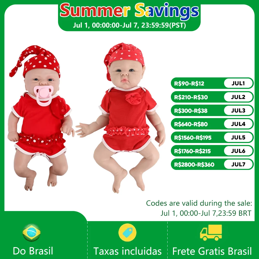 Ivita Bonecas Bebê Reborn Realistas Por Atacado Enviadas , Bebês de Silicone Pin - imagem 1