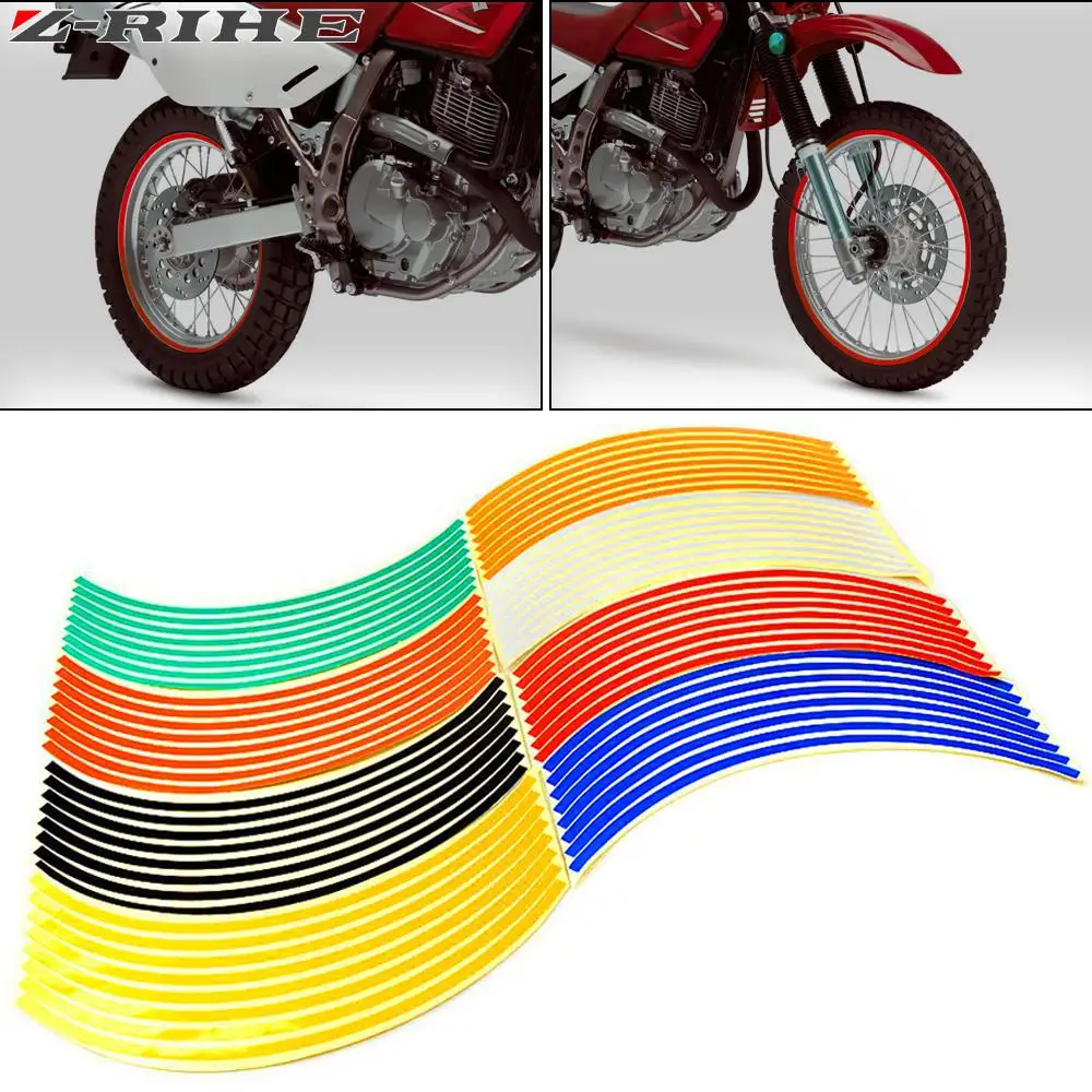 Motorcycle Wheel Sticker Reflective Decals Rim Tape For Honda Hornet 250 600 900 Gold Wing 1800 1500 CBR929RR CBR1100XX CBR600