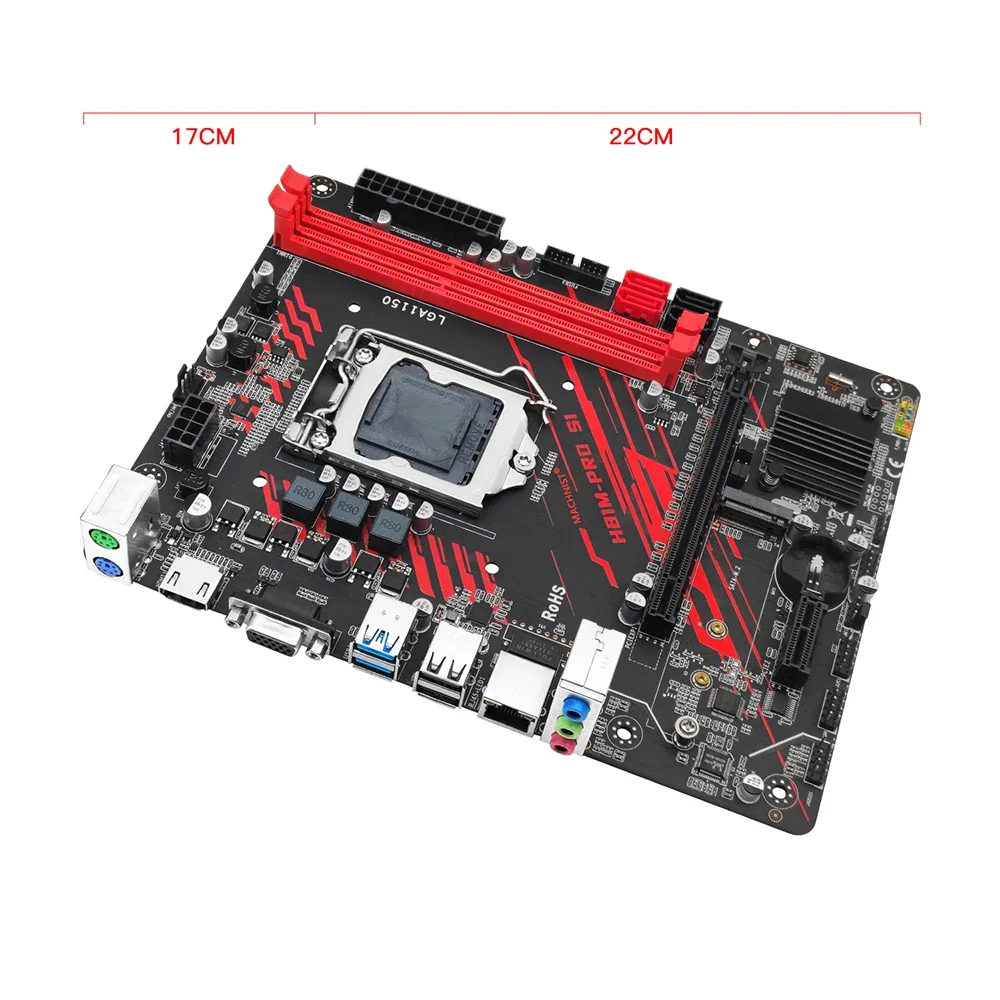 اللوحة الأم MACHINIST H81 LGA 1150 NVME M.2 فتحة تدعم i3 i5 i7/Xeon E3 V3 معالج DDR3 RAM H81M-PRO S1 اللوحة الرئيسية