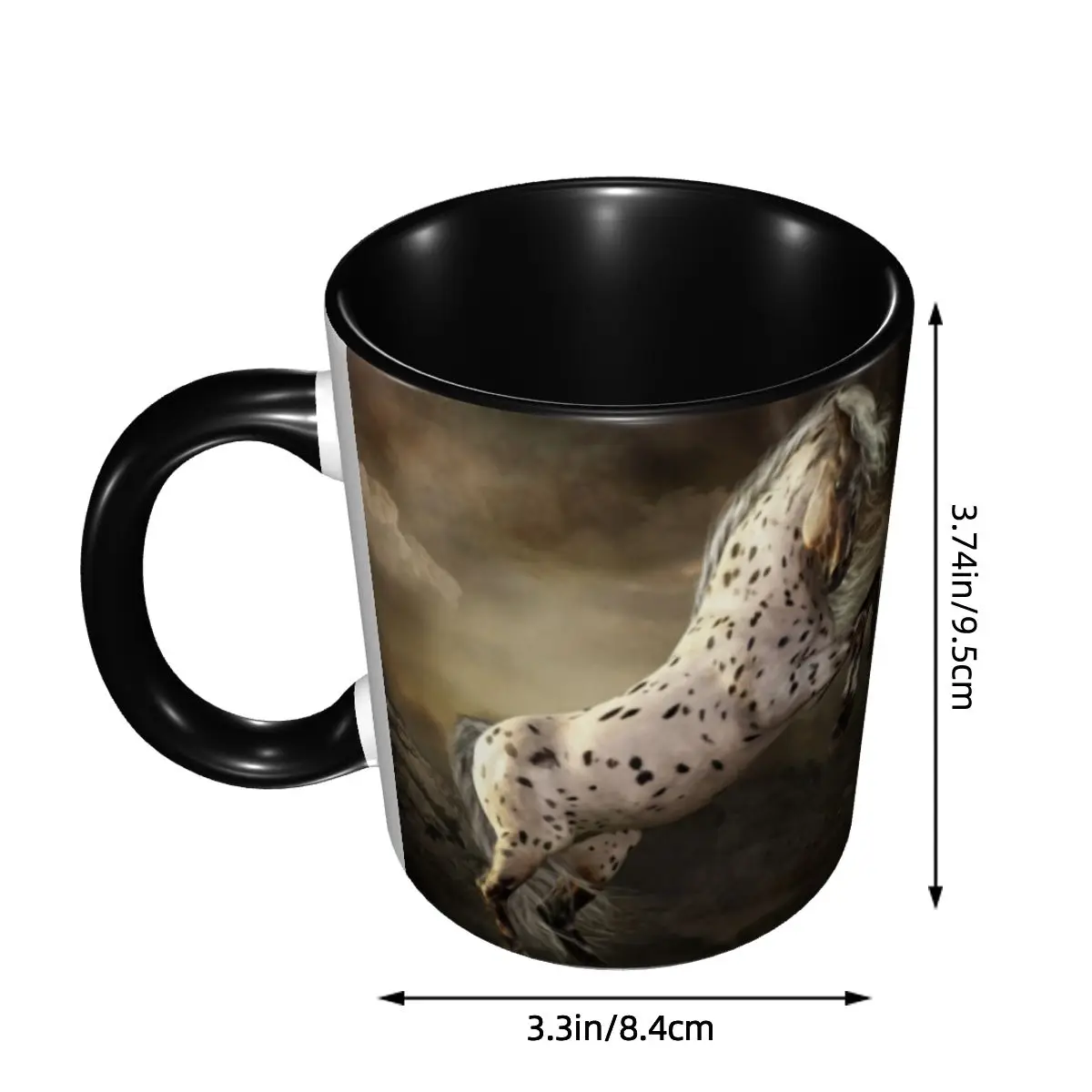American Appaloosa Horse Mug Personalized Colorful Spotted Fur Ceramic Coffee Mug Cup Creative Gift