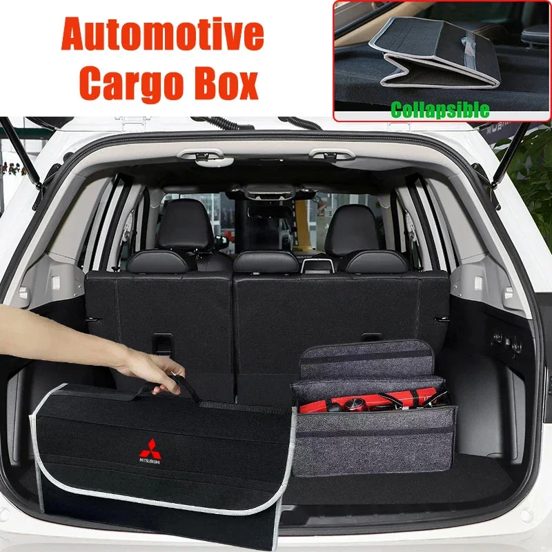 

Car Trunk Storage Bag Collapsible car storage box For Mitsubishi Outlander I200 Pajero Eclipse ASX Lancer Space Delica Ex Lancer