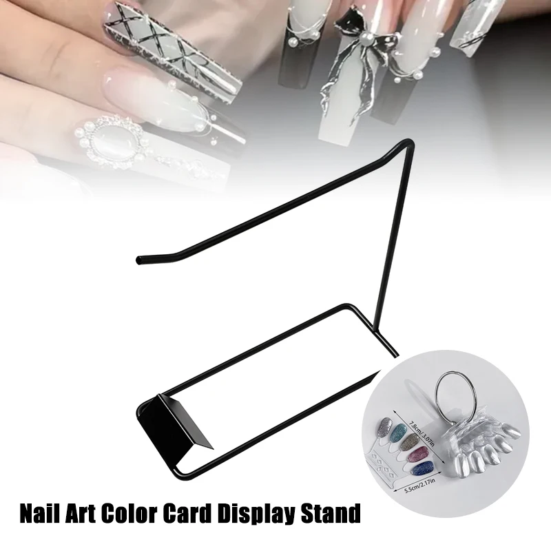 Ins False Nail Art Color Card Display Stand Gel Polish Template Fan Shape Nail Art Tip Sample Stand Nail Polish Practice Palette