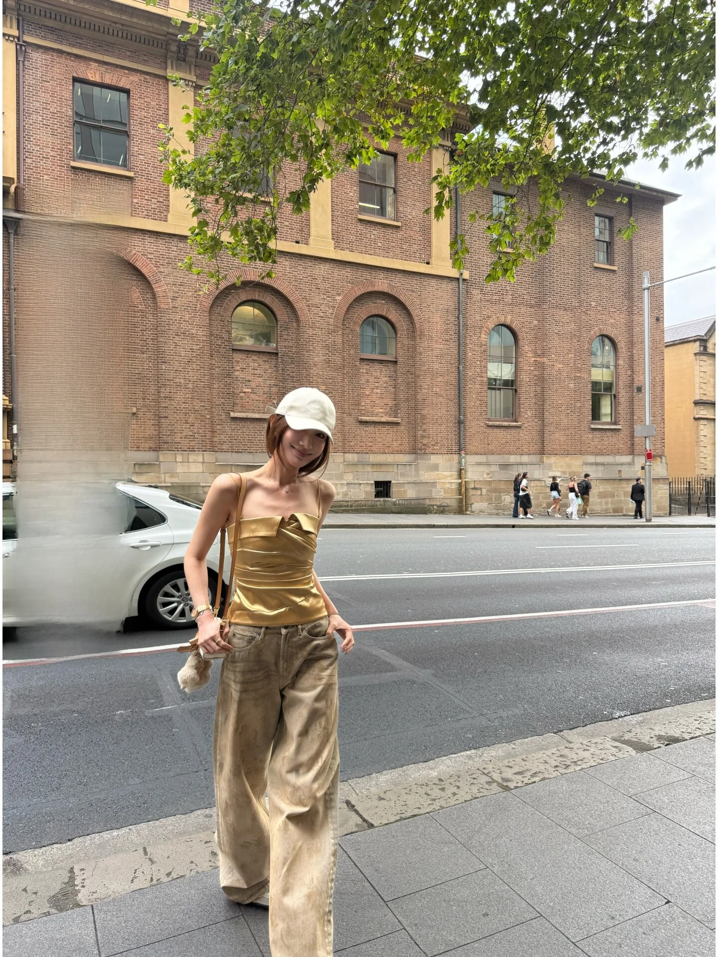 

Yangzifan Ace Heavy Industry Style Dirty Jeans Women's Spring Summer Straight Leg Dyeing Vintage Long Pants Casual Cotton Zipper