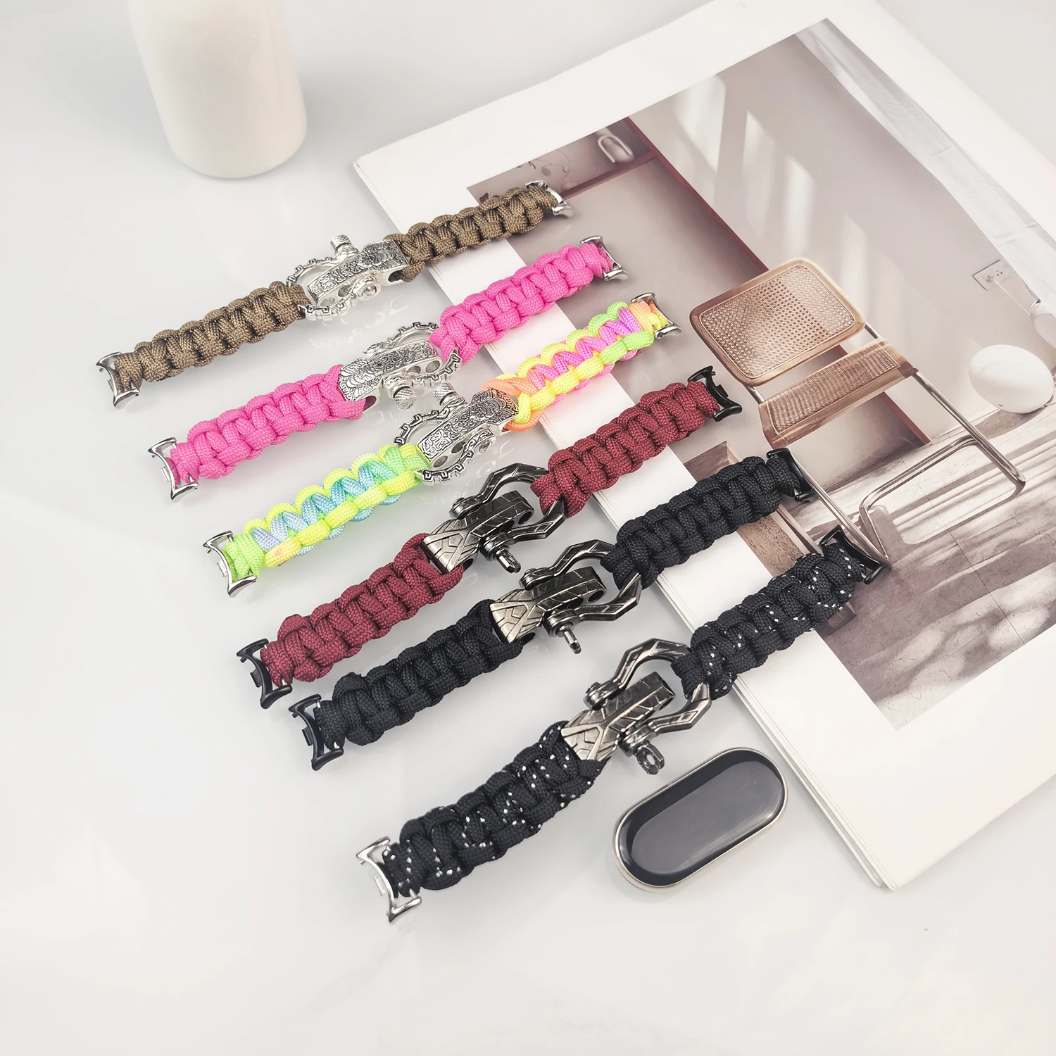 Personalized nylon rope braided strap for Xiaomi wristband 8/9/10 Pro outdoor sports strap for Redmi watch4 5 6 universal 18 20