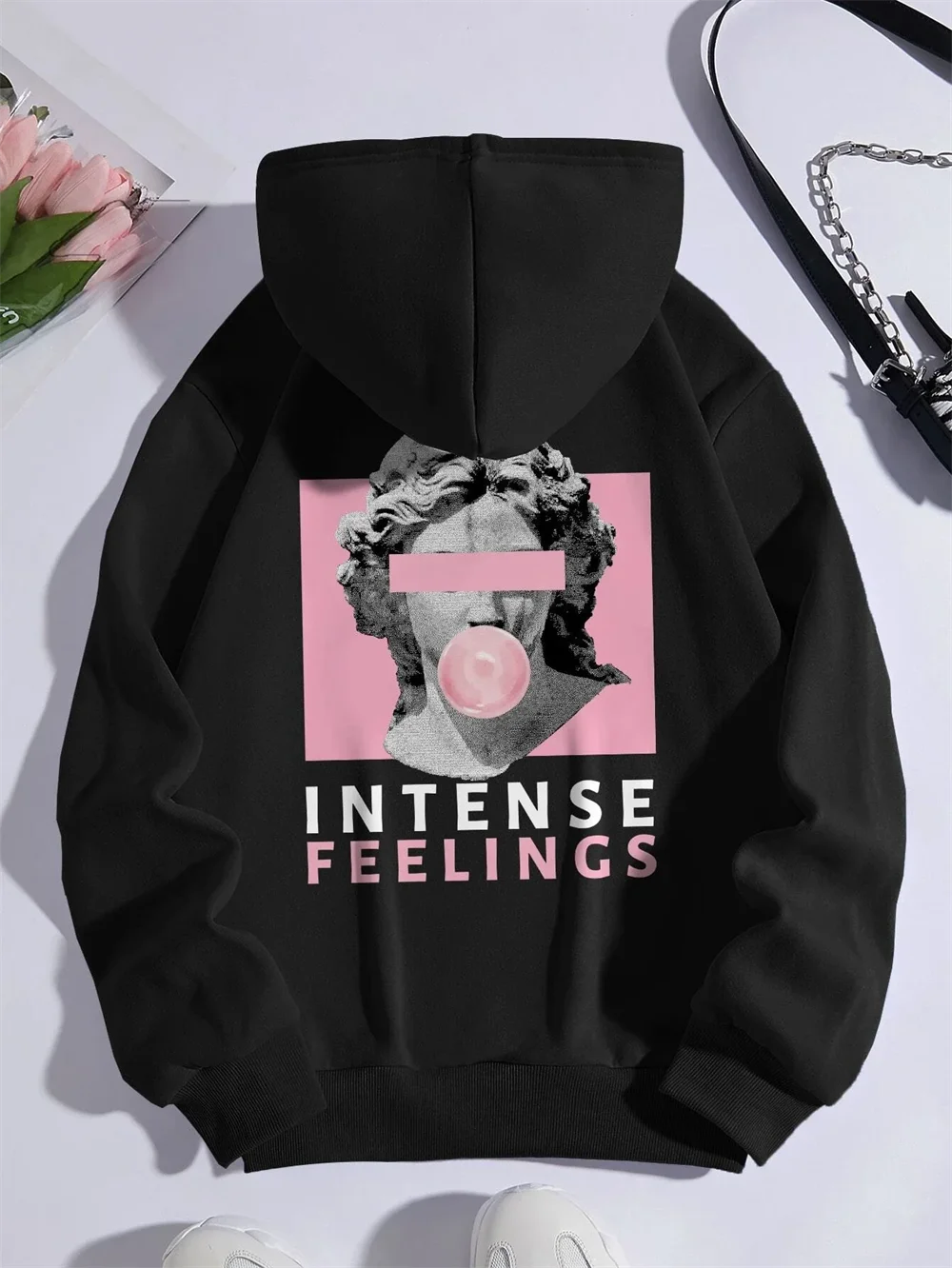 Sculpture Intense Feelings Printing Women Hoodies Casual Sports Hoodie Top Quality Men Women Long Sleeve Couple Pullover Unisex