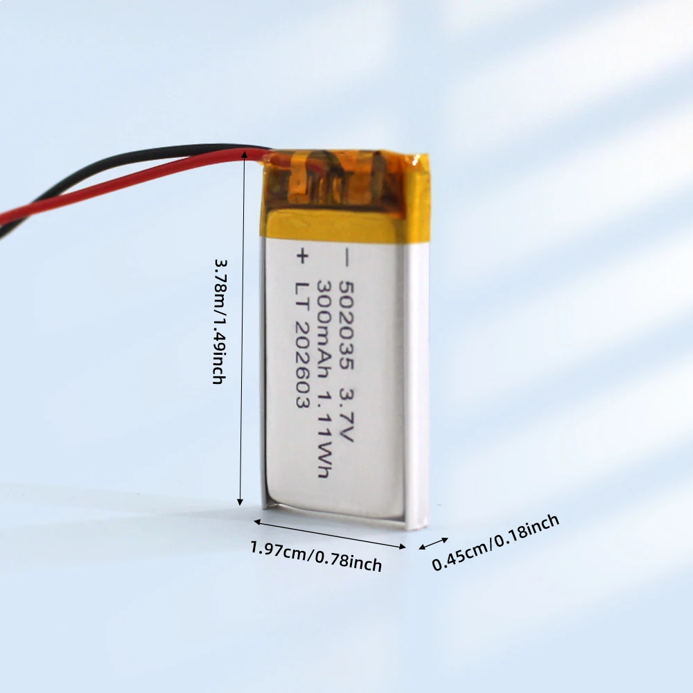 PHOMAX 3.7V 300mAh 502035 Lithium Polymer Rechargeable Battery For Mini GPS MP3/4 Repeller Mite Remover Rechargeable Batterie