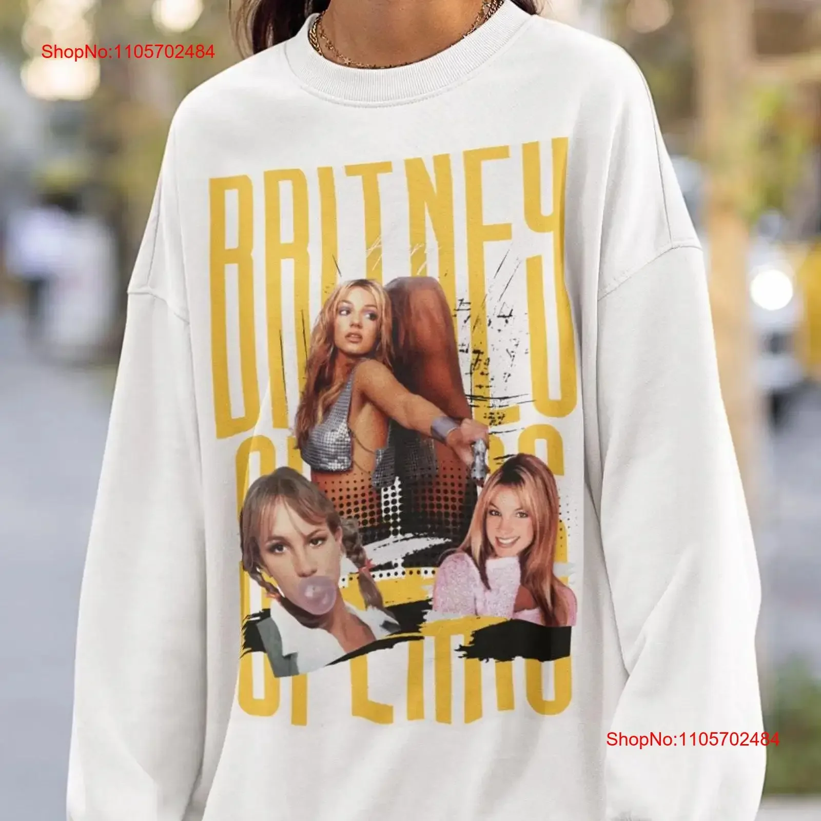 Vintage Britney Spears SweaT T Shirt pop culture Now watch me vintage Washed Breathable fashion graphic Slightly