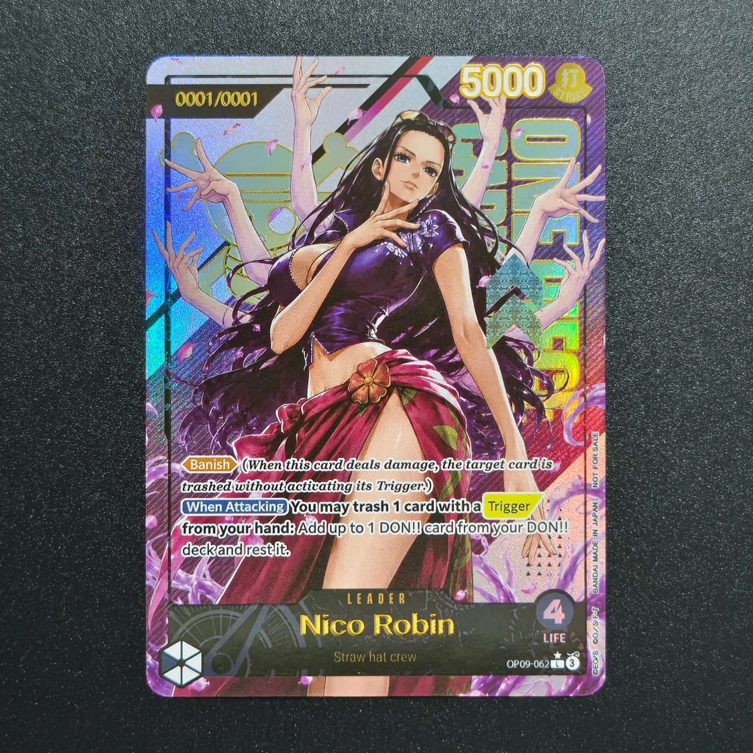 DIY Version English Nami Ace Brook Franky Kuzan Hancock Newgate Jinbe Robin Shanks Hot Stamping Fan Art Game Collection Card Toy - view 4