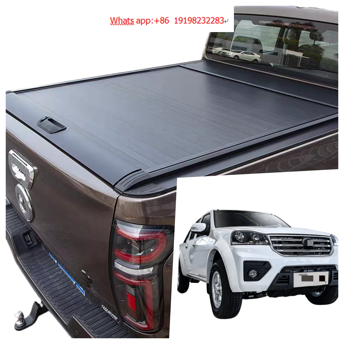 

High Quality Retractable Truck Bed Cover Waterproof Aluminum Alloy Roller Lid Locking for Great Wall Feng Jun 6/7/8