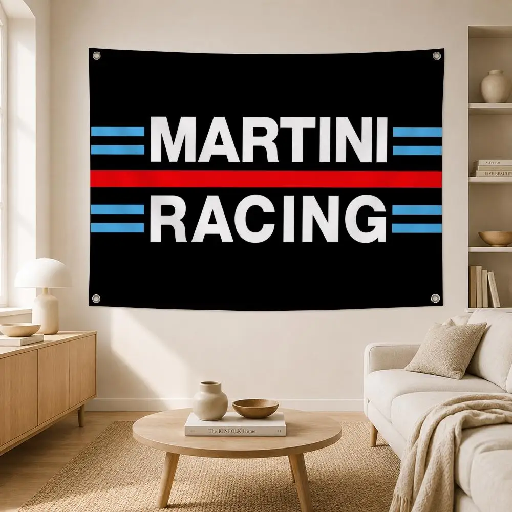 Beverage Brand Martini Flags Home Yard Garden Wall Hanging Flag Indoor Outdoor Banner Decor for Patio Backdrop Art