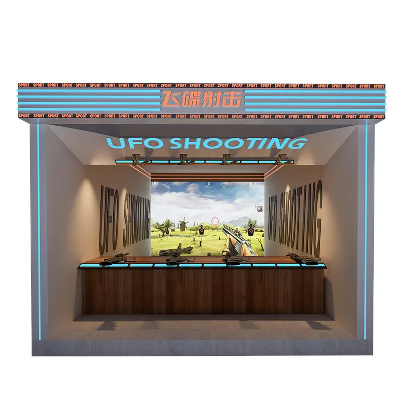 Multiplayer Projection Simulation Competitive Flying Saucer Shooting Game Machine Adult Hunting Shooting Hall Arcade Equipment