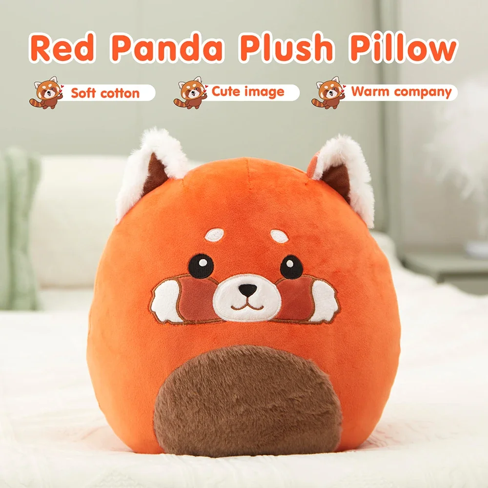 33cm Red Lesser Panda Plush Dolls Stuffed Animals Sleeping Pillows Panda Doll Creative Toys Children Cute Birthday for Gifts