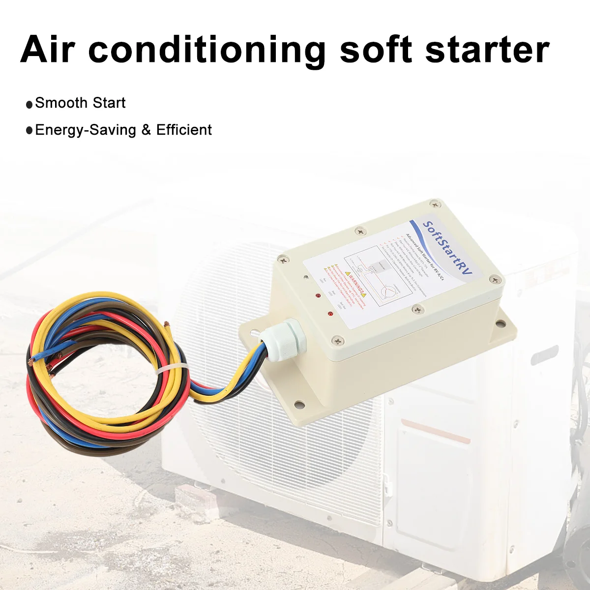 

Universal RV Trailer AC Soft Starter Enables Easy Start with a Small Generator for RV Air Conditioner 240VAC Soft Start Kit